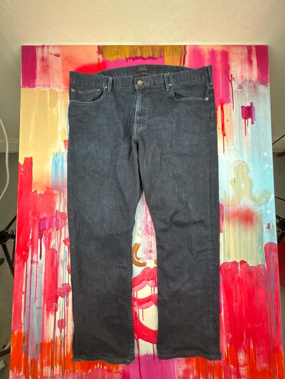 Polo Ralph Lauren Hampton Relaxed Straight Dark Wash Jeans 40x30
